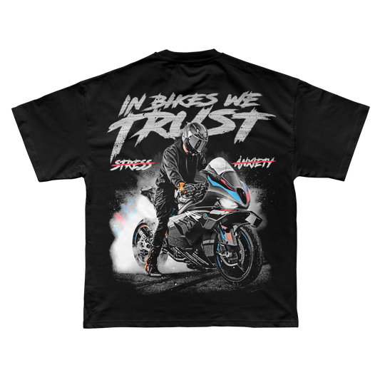 IN BIKES WE TRUST TEE